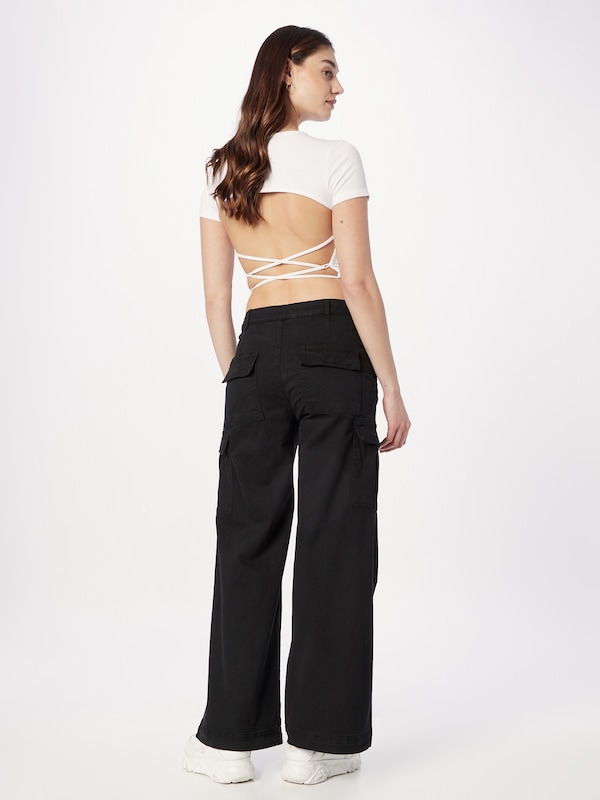 Urban Classics Wide Leg Pantaloni Cargo In Nero