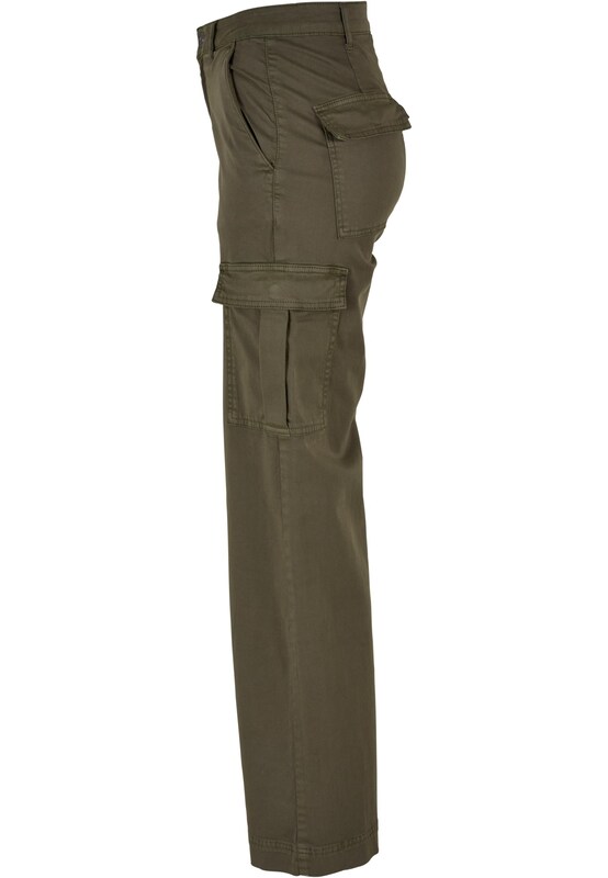 Urban Classics Wide Leg Pantaloni Cargo In Oliva