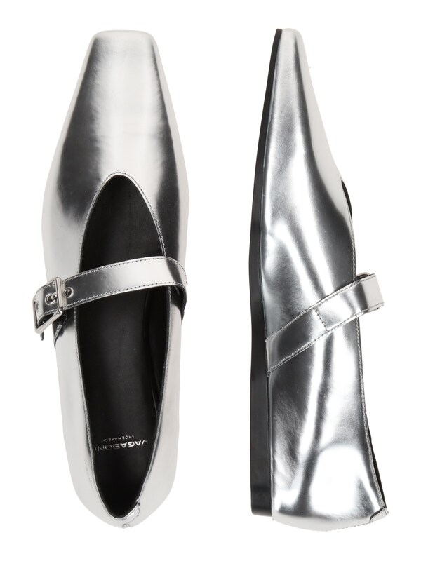 VAGABOND SHOEMAKERS Ballerina Con Cinturino 'WIOLETTA' In Argento