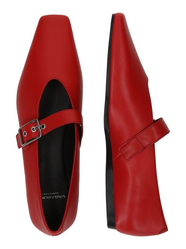 VAGABOND SHOEMAKERS Ballerina Con Cinturino 'WIOLETTA' In Rosso Acceso