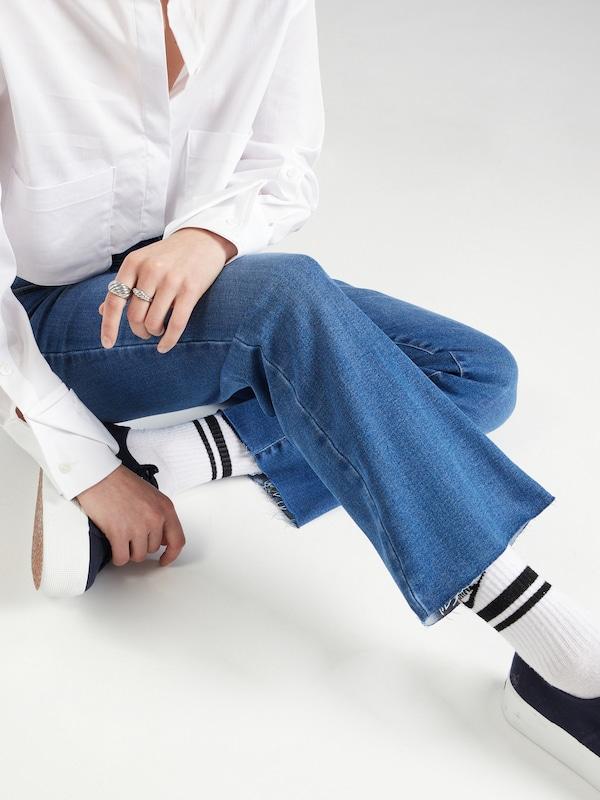 VERO MODA Flared Jeans 'SHEILA' In Blu Denim
