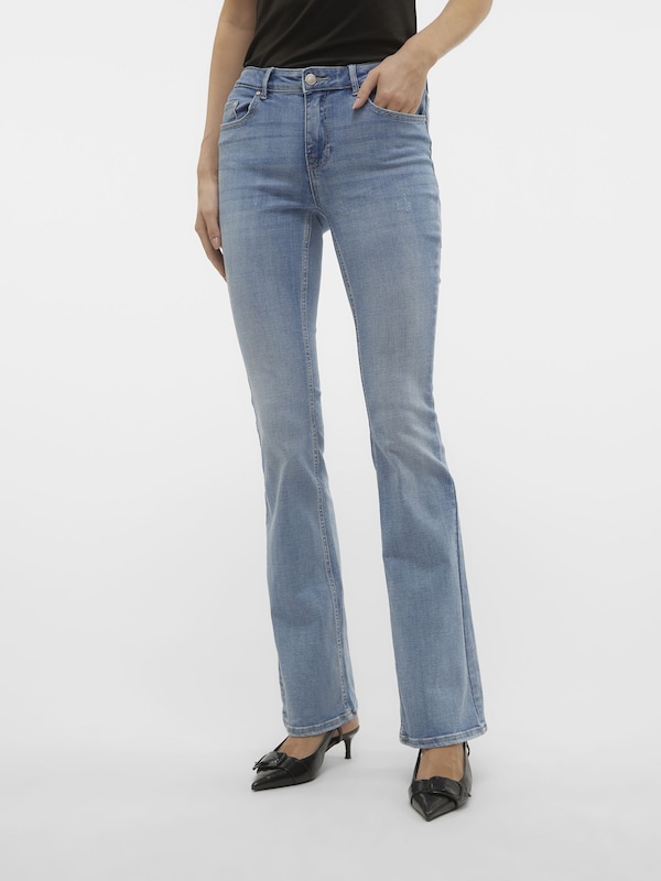 VERO MODA Flared Jeans 'VMFlash' In Blu Denim