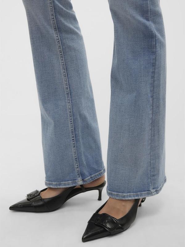 VERO MODA Flared Jeans 'VMFlash' In Blu Denim