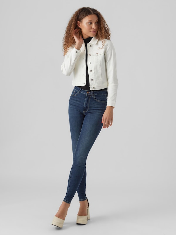 VERO MODA Giacca Di Mezza Stagione 'Luna' In Bianco Denim