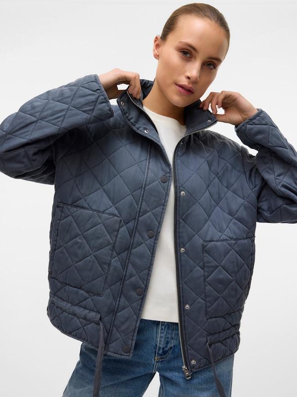 VERO MODA Giacca Di Mezza Stagione 'VMLAGUNA' In Grigio Scuro