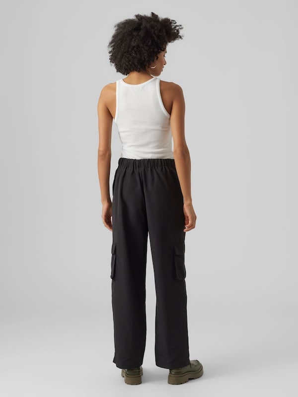 VERO MODA Loosefit Pantaloni Cargo 'Tessie' In Nero