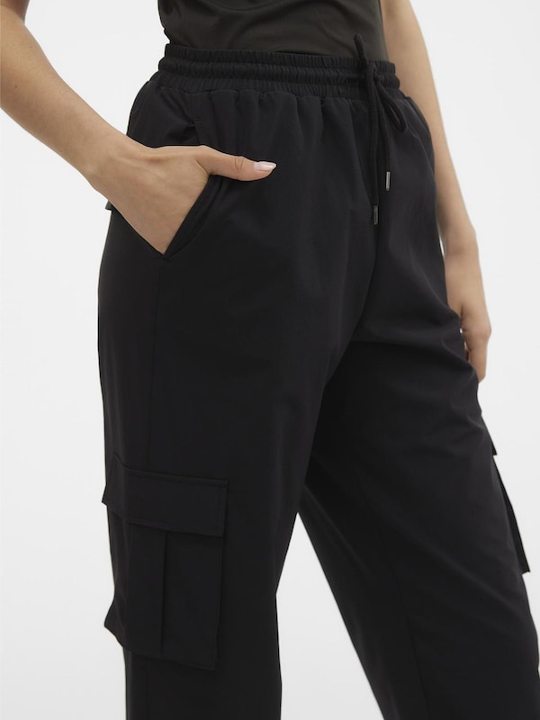 VERO MODA Loosefit Pantaloni Cargo 'VMKimberly' In Nero