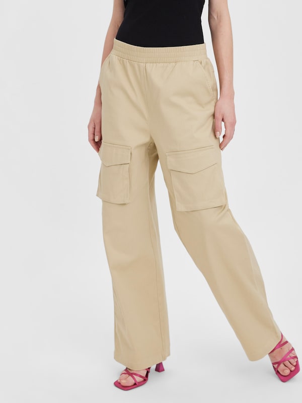 VERO MODA Regular Pantaloni Cargo 'MARIA' In Beige