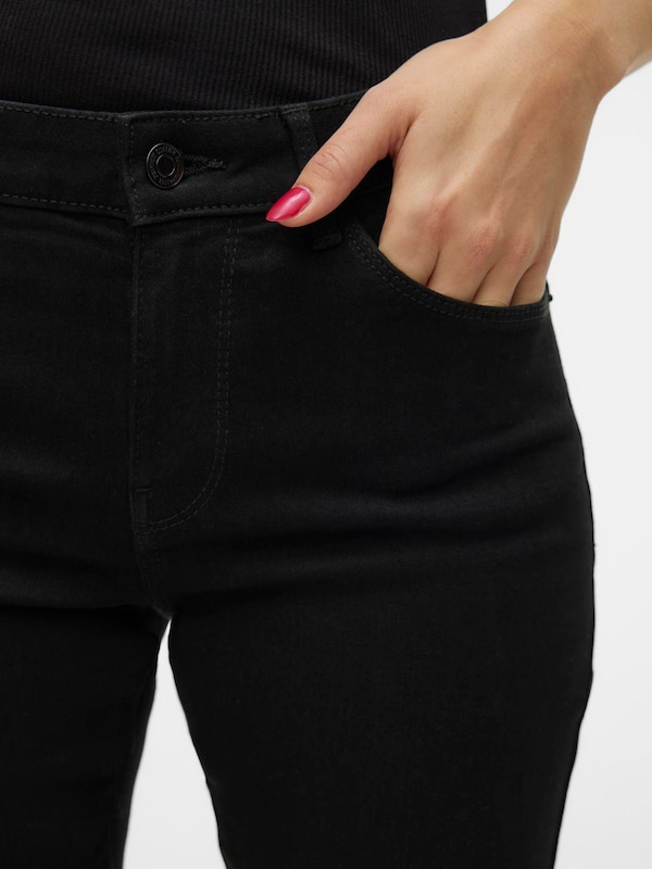 VERO MODA Skinny Jeans 'VMElly' In Nero Denim
