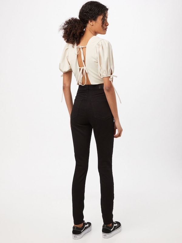VERO MODA Skinny Jeans 'VMSandra' In Nero Denim