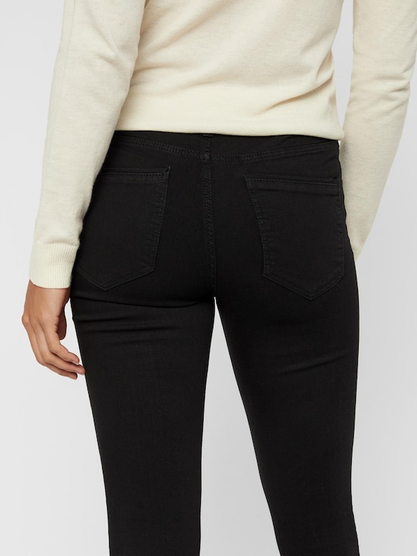 VERO MODA Skinny Jeans 'VMTanya' In Nero Denim