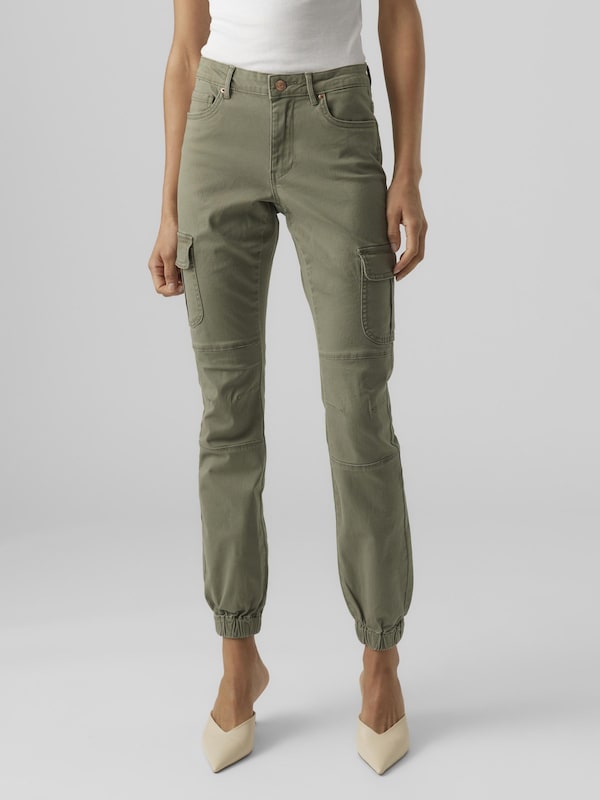 VERO MODA Slimfit Jeans Cargo 'VMIvy' In Cachi