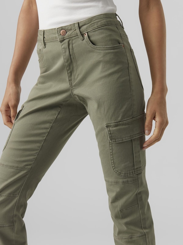 VERO MODA Slimfit Jeans Cargo 'VMIvy' In Cachi