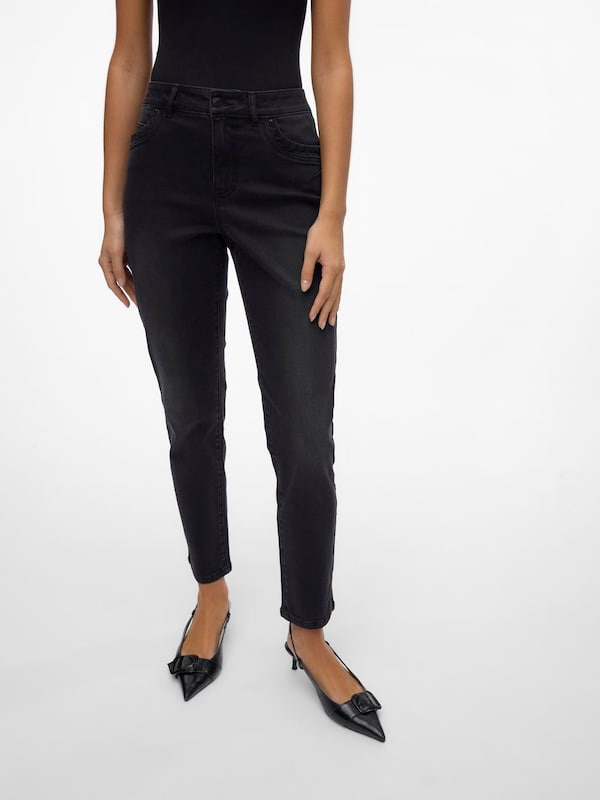 VERO MODA Slimfit Jeans 'YOURS' In Nero Denim