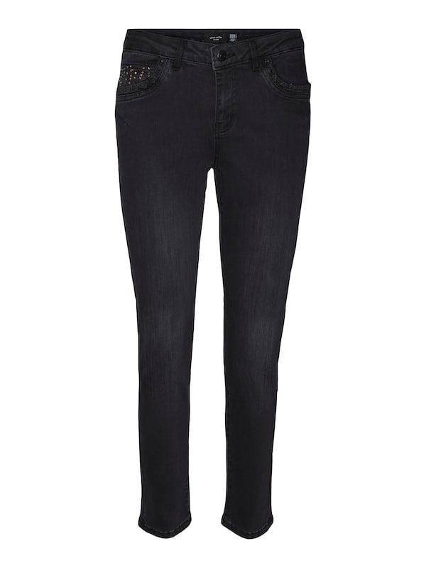 VERO MODA Slimfit Jeans 'YOURS' in Nero Denim