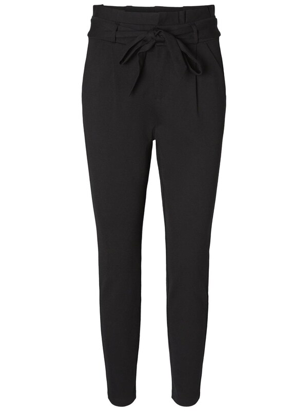 VERO MODA Slimfit Pantaloni Con Pieghe 'Eva' In Nero
