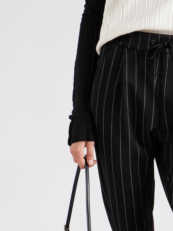 VERO MODA Tapered Pantaloni Con Pieghe 'VMEVA' In Nero