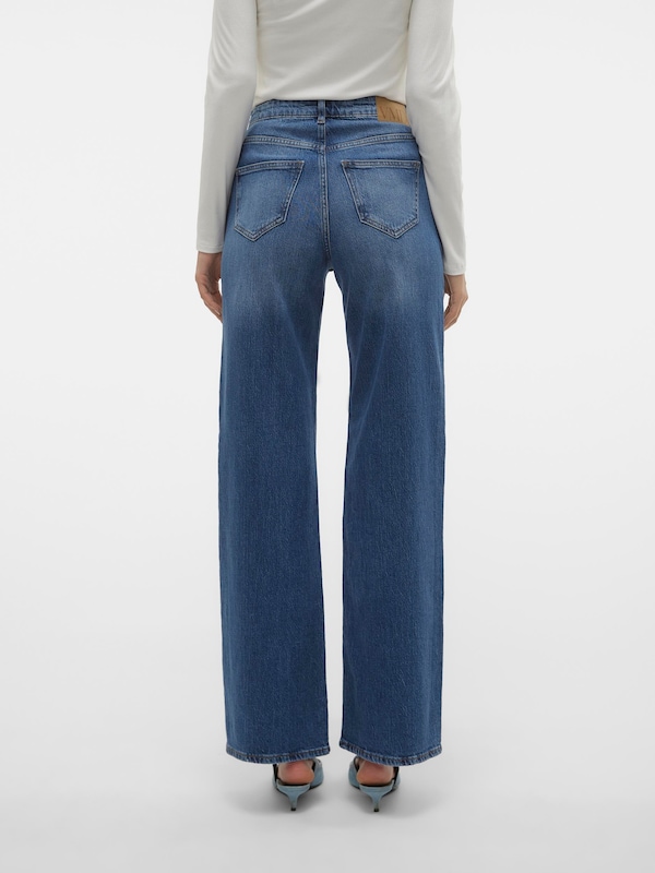 VERO MODA Wide Leg Jeans 'VMTessa' In Blu Denim