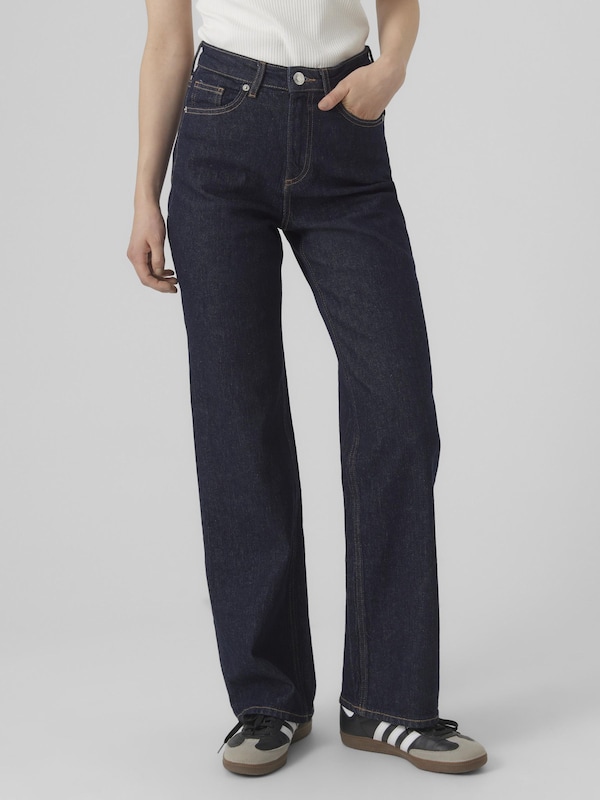 VERO MODA Wide Leg Jeans 'VMTessa' In Blu Scuro