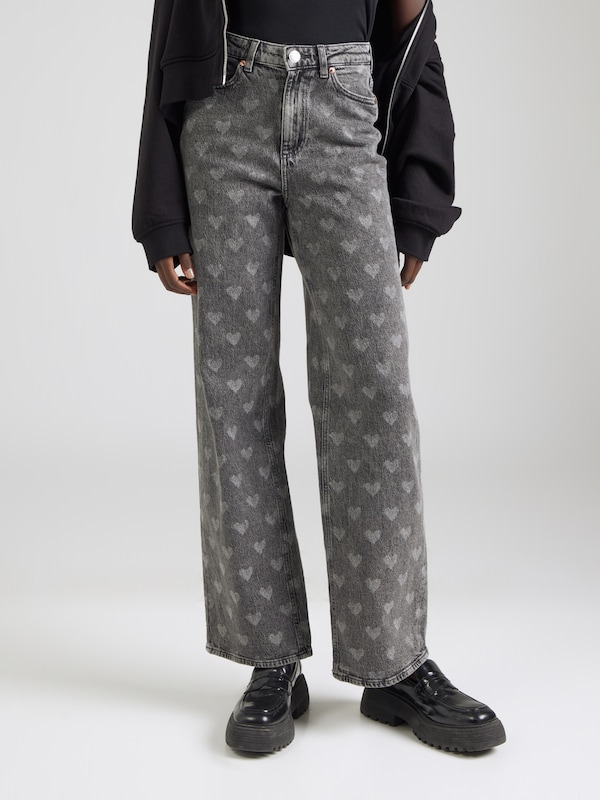 VERO MODA Wide Leg Jeans 'VMTESSA' In Grigio Denim
