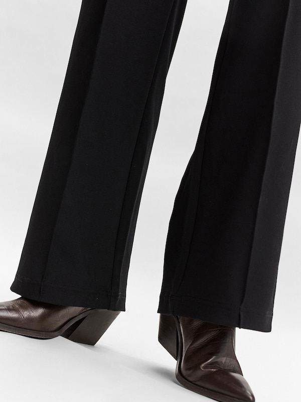 VERO MODA Wide Leg Pantaloni Con Piega Frontale 'VMBecky' In Nero