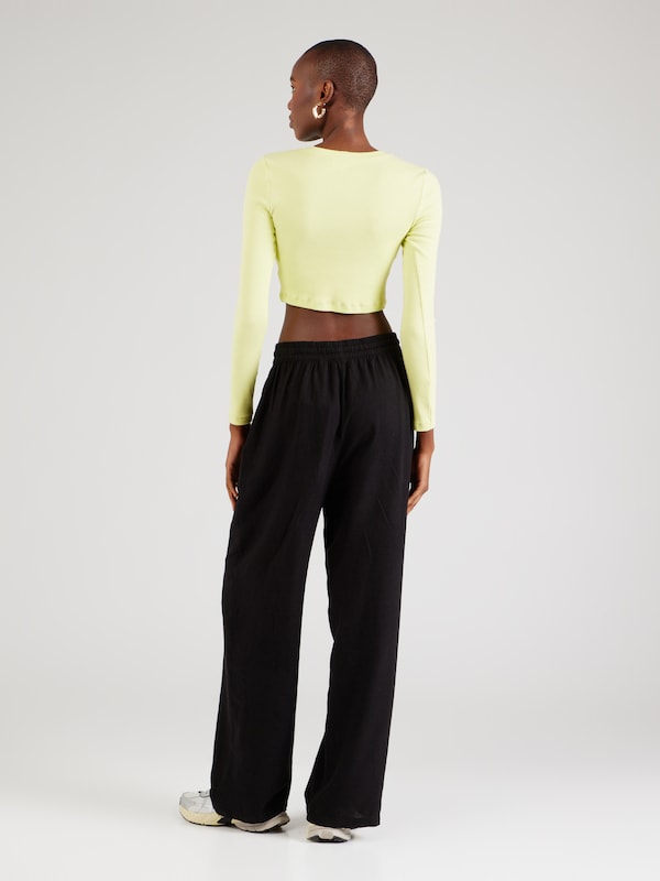 VERO MODA Wide Leg Pantaloni 'LINN' In Nero