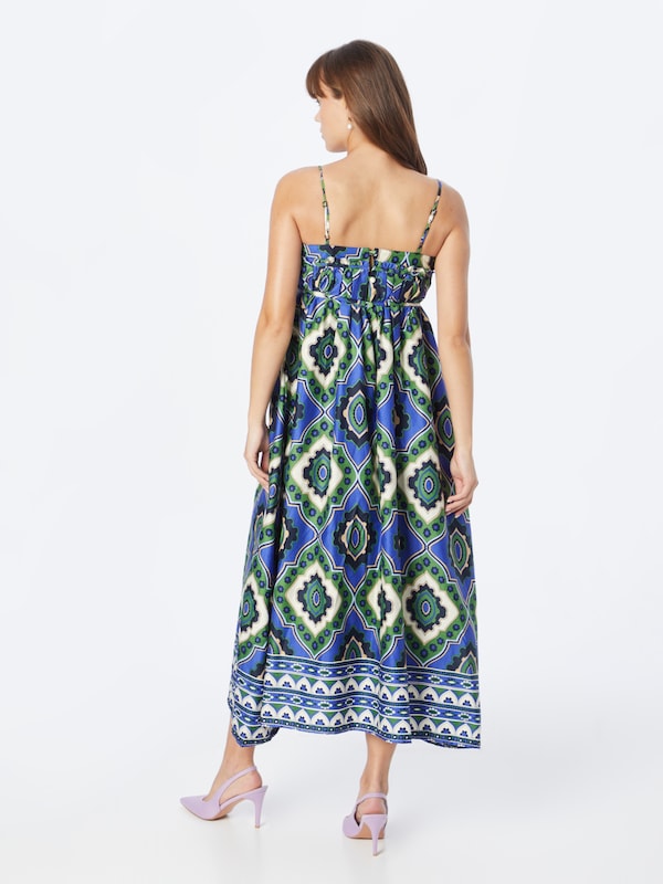 Warehouse Abito Estivo In Blu Navy