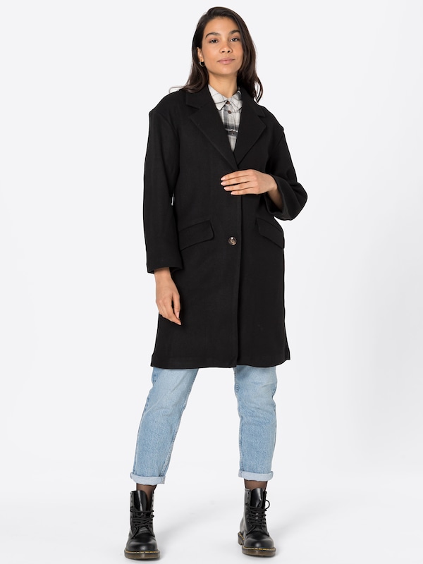 Warehouse Cappotto Di Mezza Stagione In Nero
