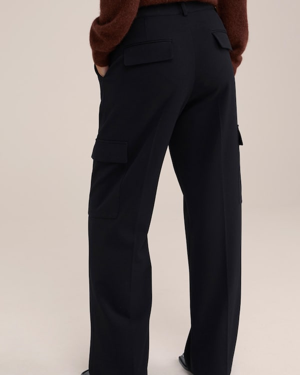 WE Fashion Regular Pantaloni Cargo In Nero