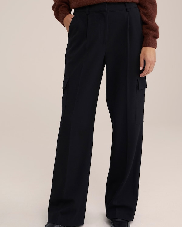WE Fashion Regular Pantaloni Cargo In Nero