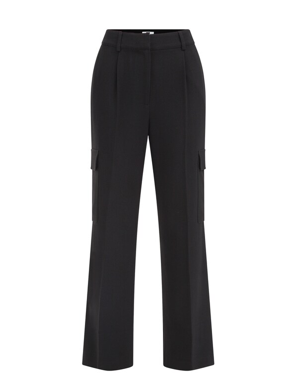 WE Fashion regular Pantaloni cargo in Nero