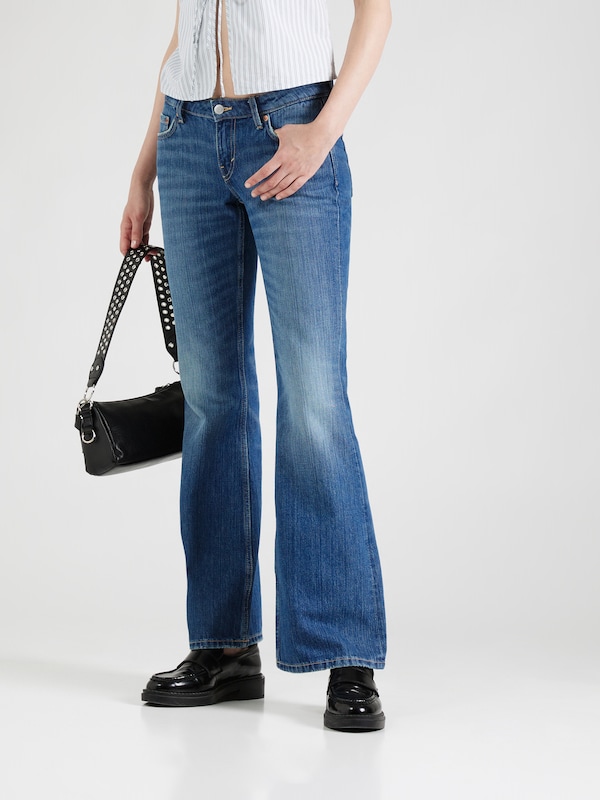 WEEKDAY Bootcut Jeans 'Nova' In Blu Denim