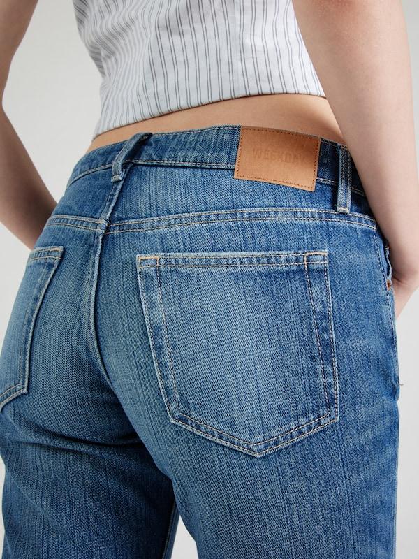 WEEKDAY Bootcut Jeans 'Nova' In Blu Denim