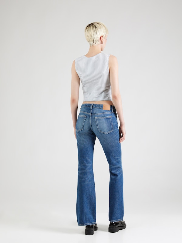 WEEKDAY Bootcut Jeans 'Nova' In Blu Denim