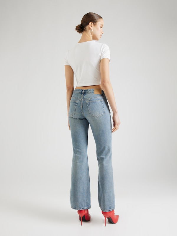 WEEKDAY Bootcut Jeans 'Nova' In Blu Denim