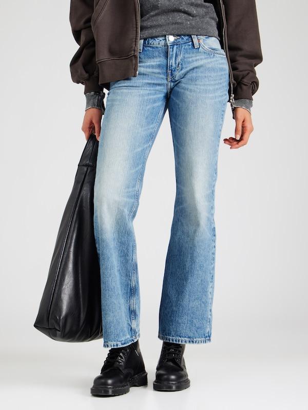 WEEKDAY Bootcut Jeans 'Nova' In Blu Denim