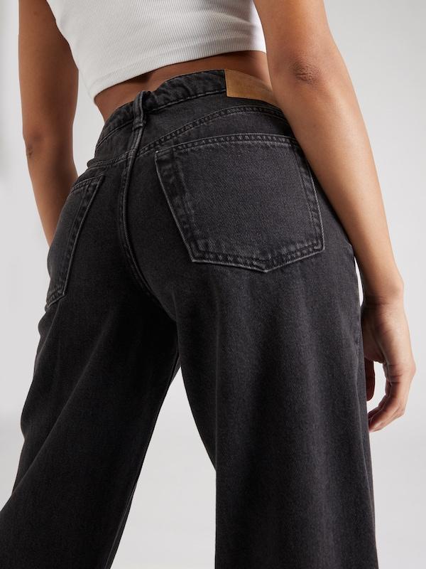 WEEKDAY Loosefit Jeans 'Ampel' In Nero Denim