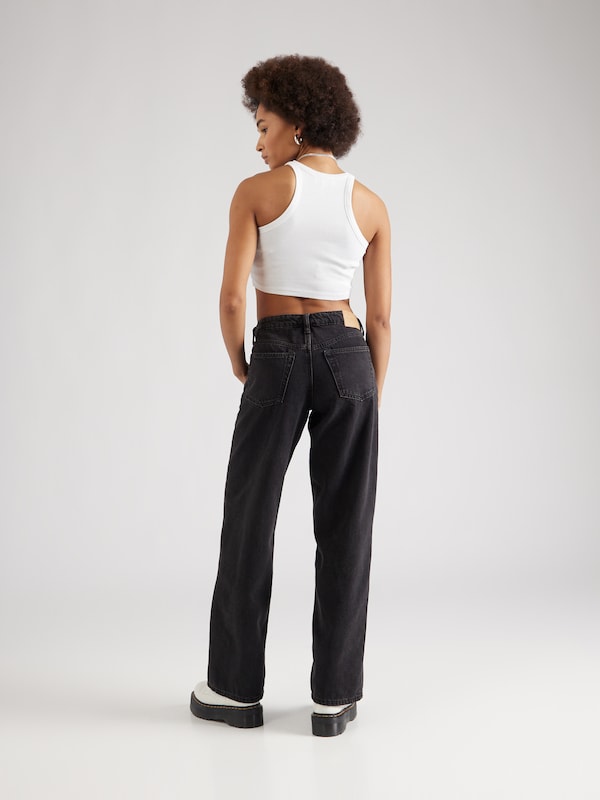 WEEKDAY Loosefit Jeans 'Ampel' In Nero Denim