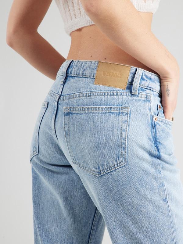 WEEKDAY Regular Jeans 'Arrow' In Blu Chiaro