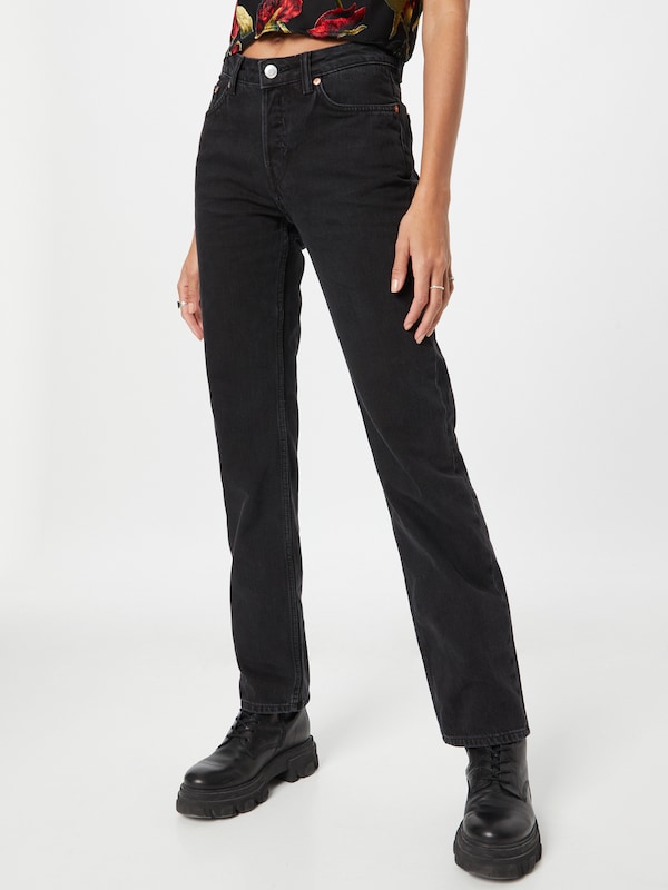 WEEKDAY Regular Jeans 'Pin' In Nero
