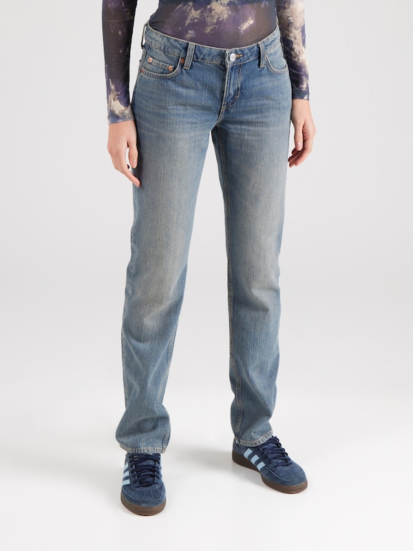 WEEKDAY Slimfit Jeans 'NAIL' In Blu Denim