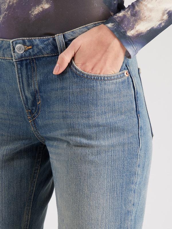 WEEKDAY Slimfit Jeans 'NAIL' In Blu Denim