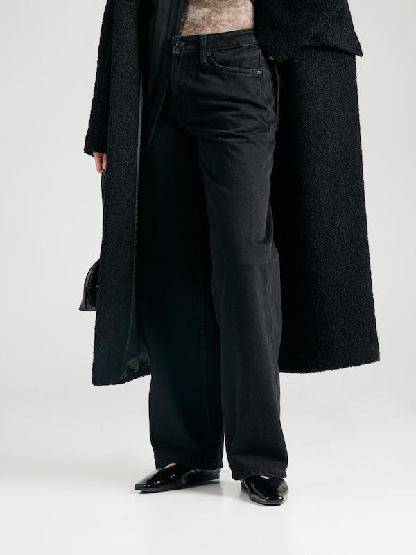 WEEKDAY Wide Leg Jeans 'AREA' In Nero