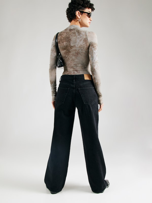 WEEKDAY Wide Leg Jeans 'AREA' In Nero