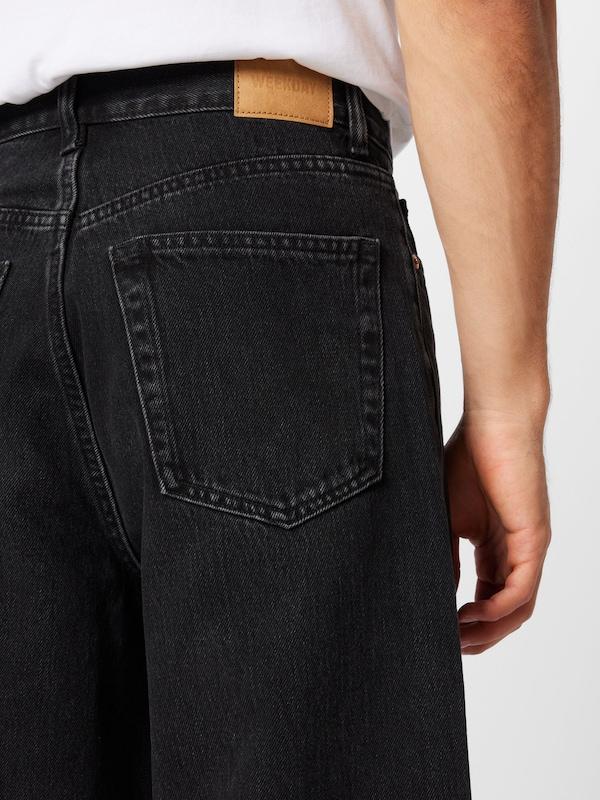 WEEKDAY Wide Leg Jeans 'Astro' In Nero Denim