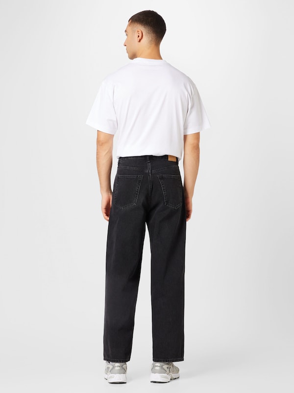 WEEKDAY Wide Leg Jeans 'Astro' In Nero Denim
