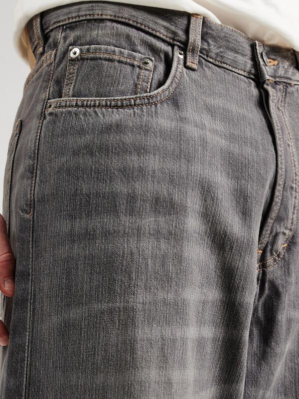WEEKDAY Wide Leg Jeans 'Astro' In Nero Denim