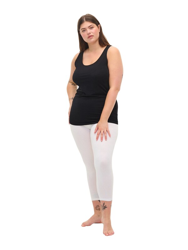 Zizzi Skinny Leggings In Bianco