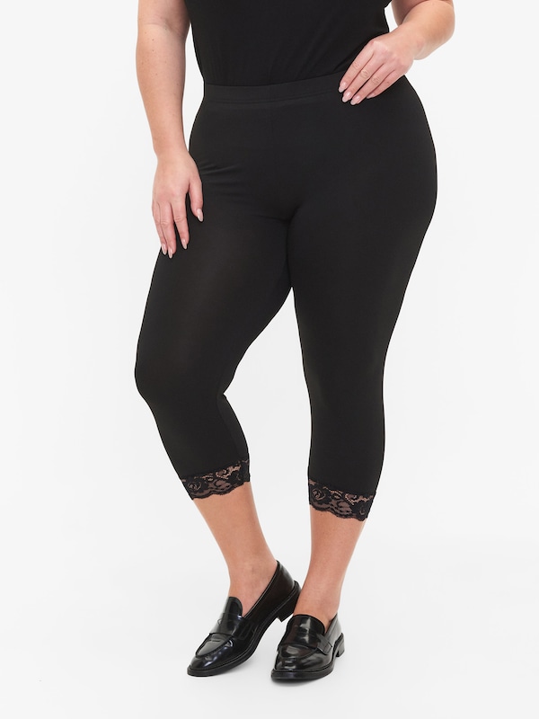 Zizzi Skinny Leggings In Nero