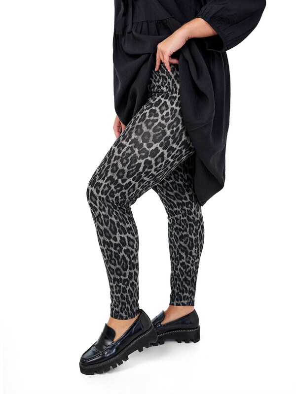 Zizzi Skinny Leggings 'VLEGGINGS' In Grigio Scuro